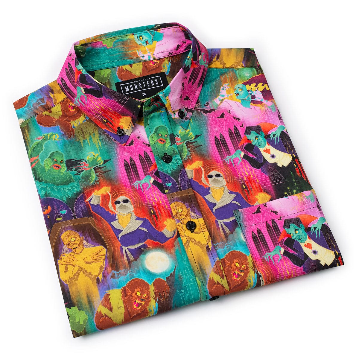 Universal Monsters "Technicolor Terror" – KUNUFLEX Short Sleeve Shirt - Image 8