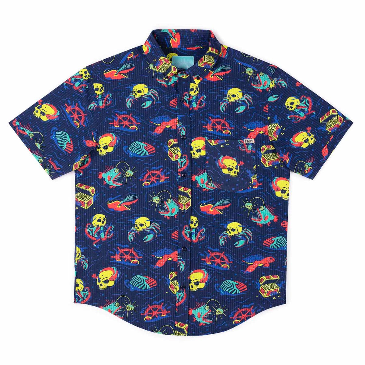 What Lies Beneath – Stretch Seersucker Short Sleeve Shirt - Image 6
