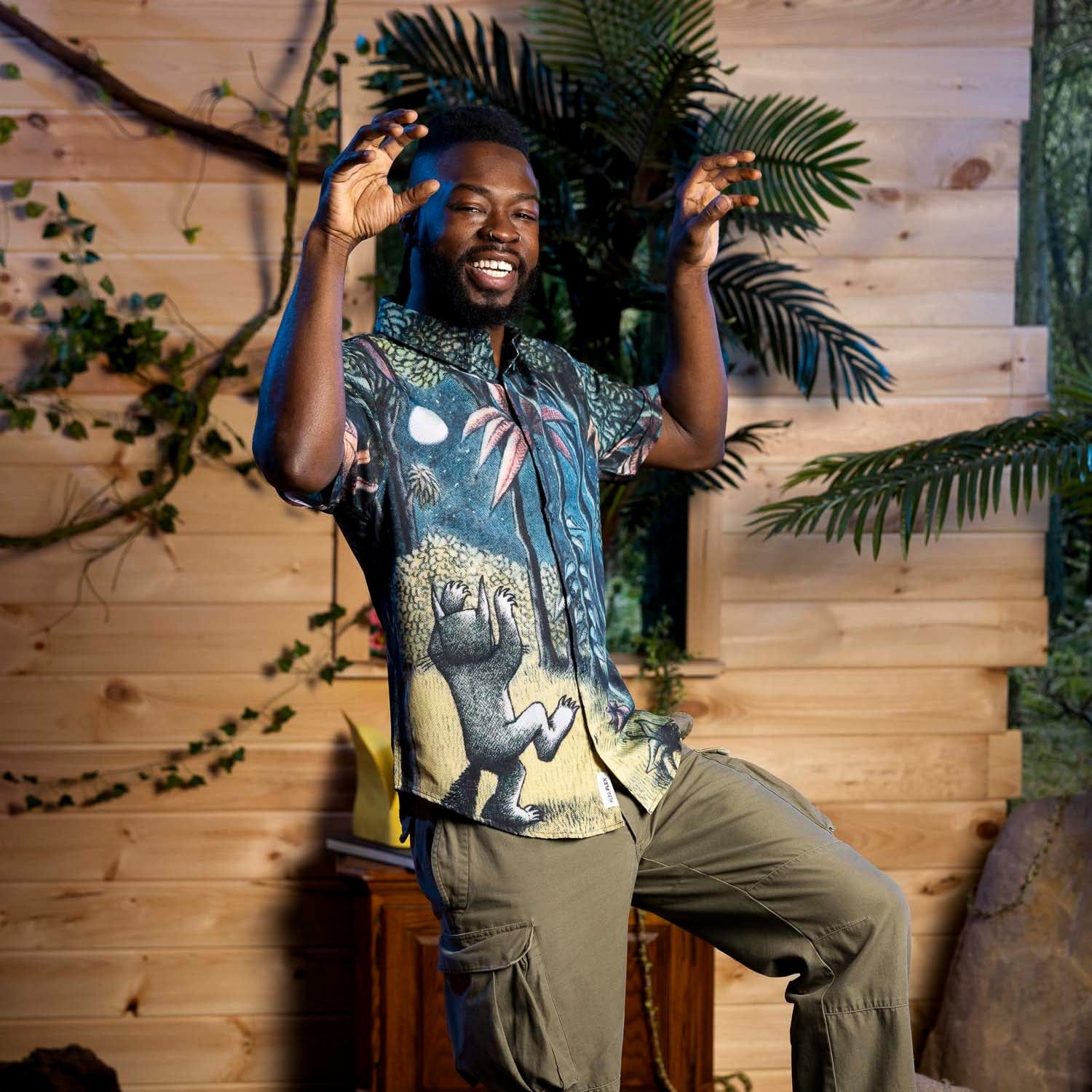 Where the Wild Things Are "Howl at the Moon" – KUNUFLEX Short Sleeve Shirt - Image 2